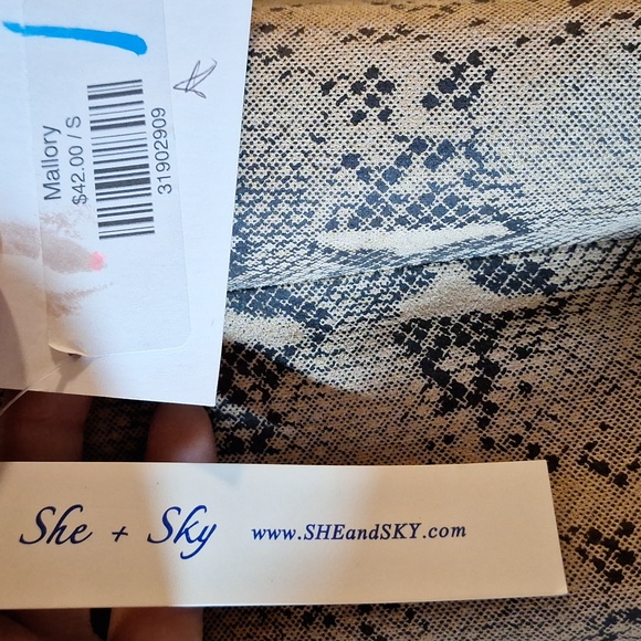 She + Sky rattlesnake printed dress - Picture 5 of 5